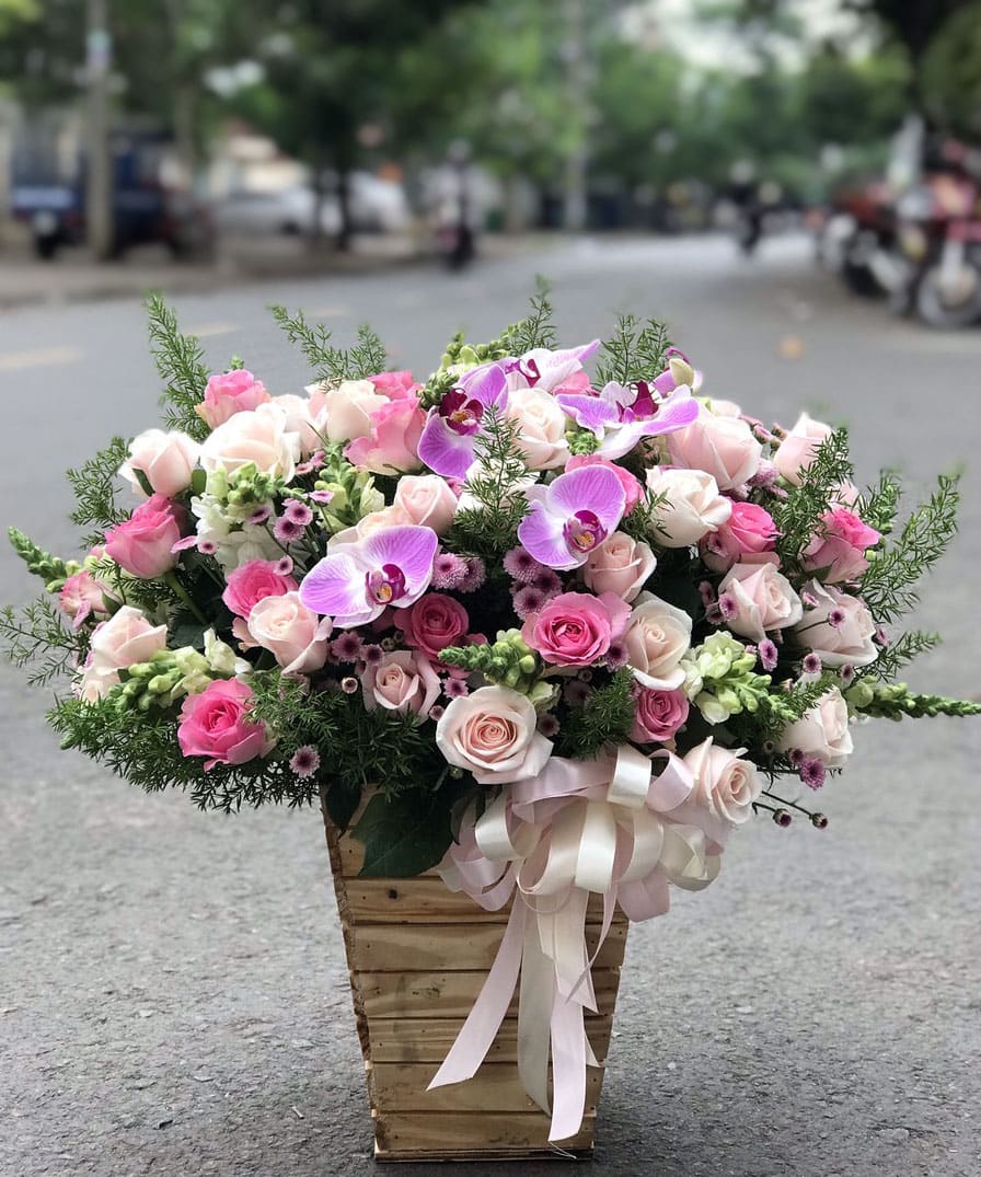 Hộp hoa tươi HHT025